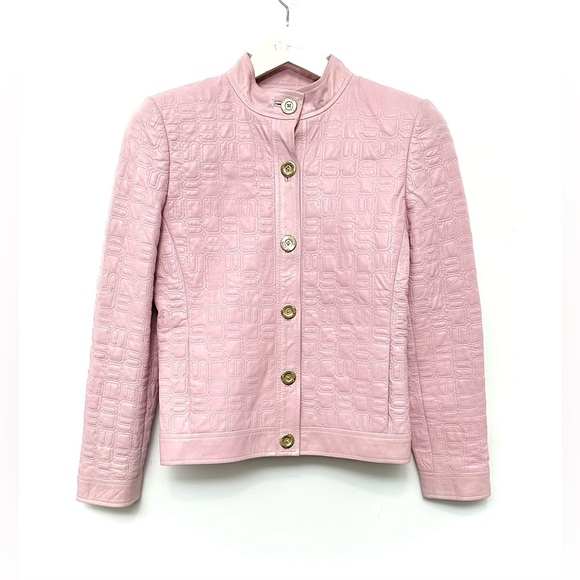 St. John Jackets & Blazers - ST. JOHN lambskin embossed leather jacket